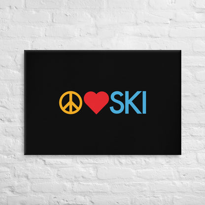 CS0026 - 06008 - Peace | Love | SKI Canvas