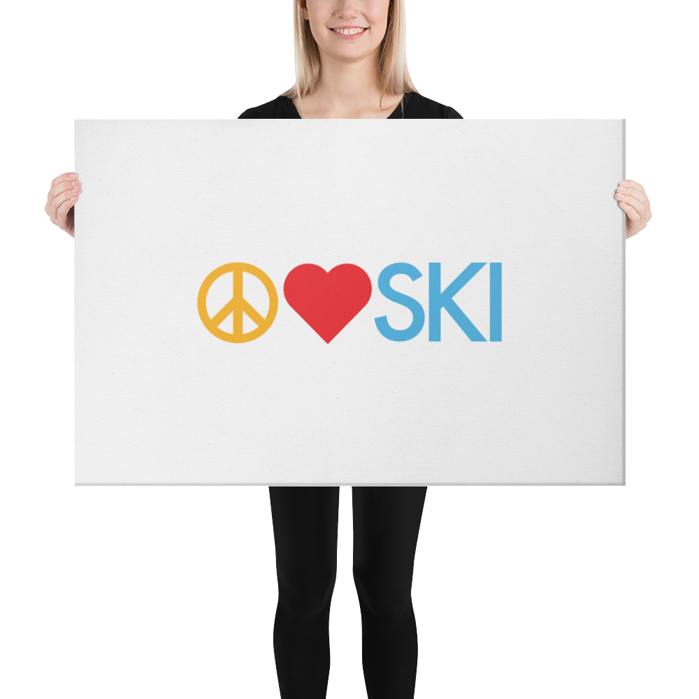 CS0026 - 06008 - Peace | Love | SKI Canvas