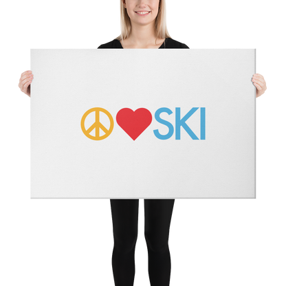 CS0026 - 06008 - Peace | Love | SKI Canvas