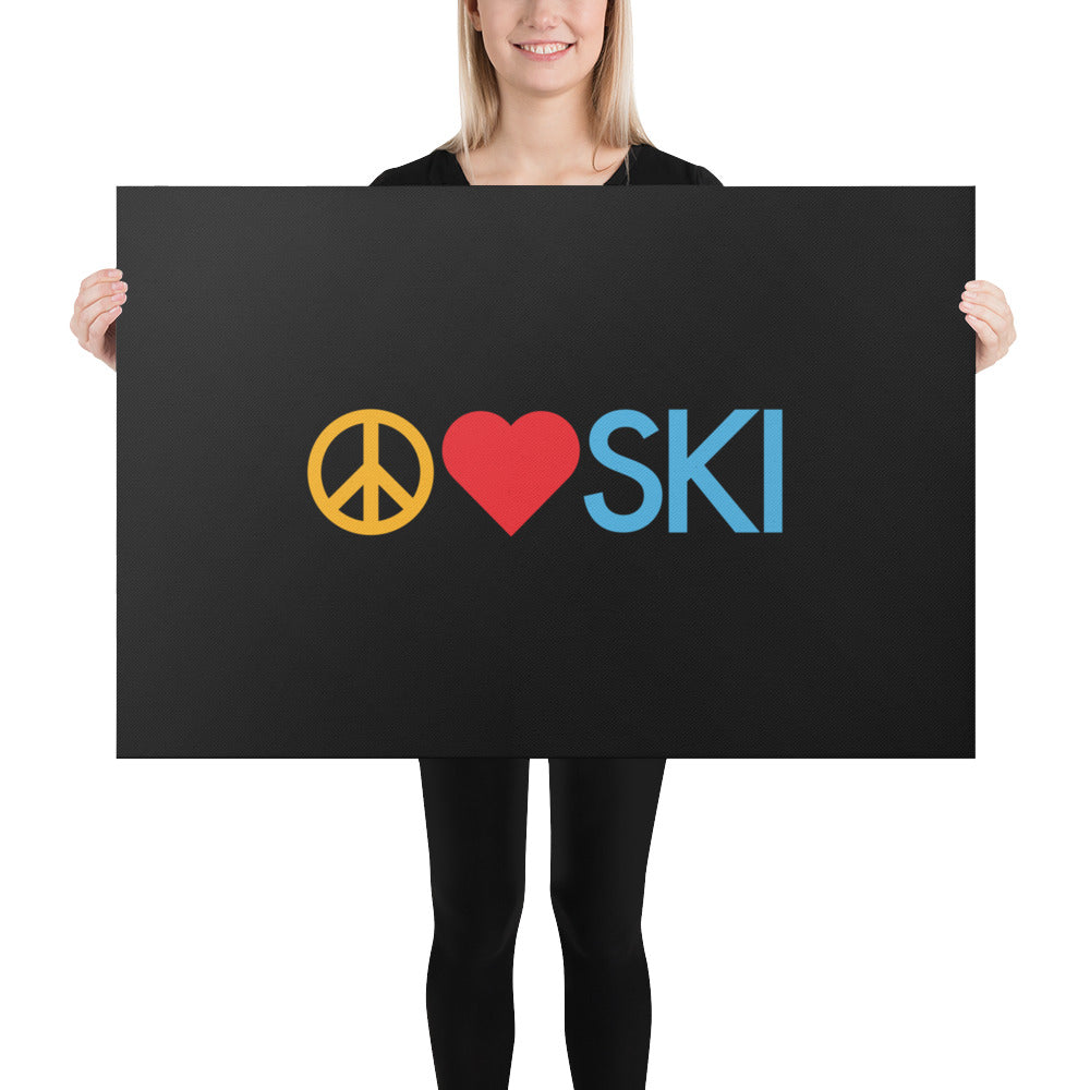 CS0026 - 06008 - Peace | Love | SKI Canvas