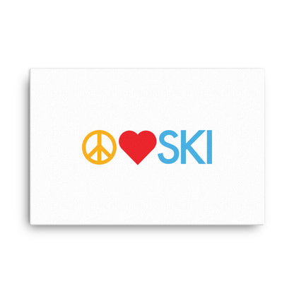 CS0026 - 06008 - Peace | Love | SKI Canvas