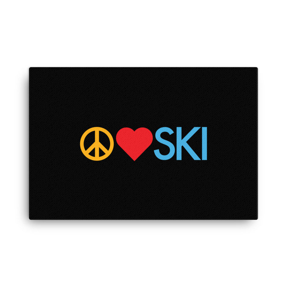 CS0026 - 06008 - Peace | Love | SKI Canvas