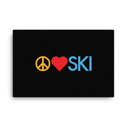 CS0026 - 06008 - Peace | Love | SKI Canvas