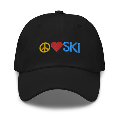 CS0026 - 04002 -  Peace | Love | SKI Dad hat