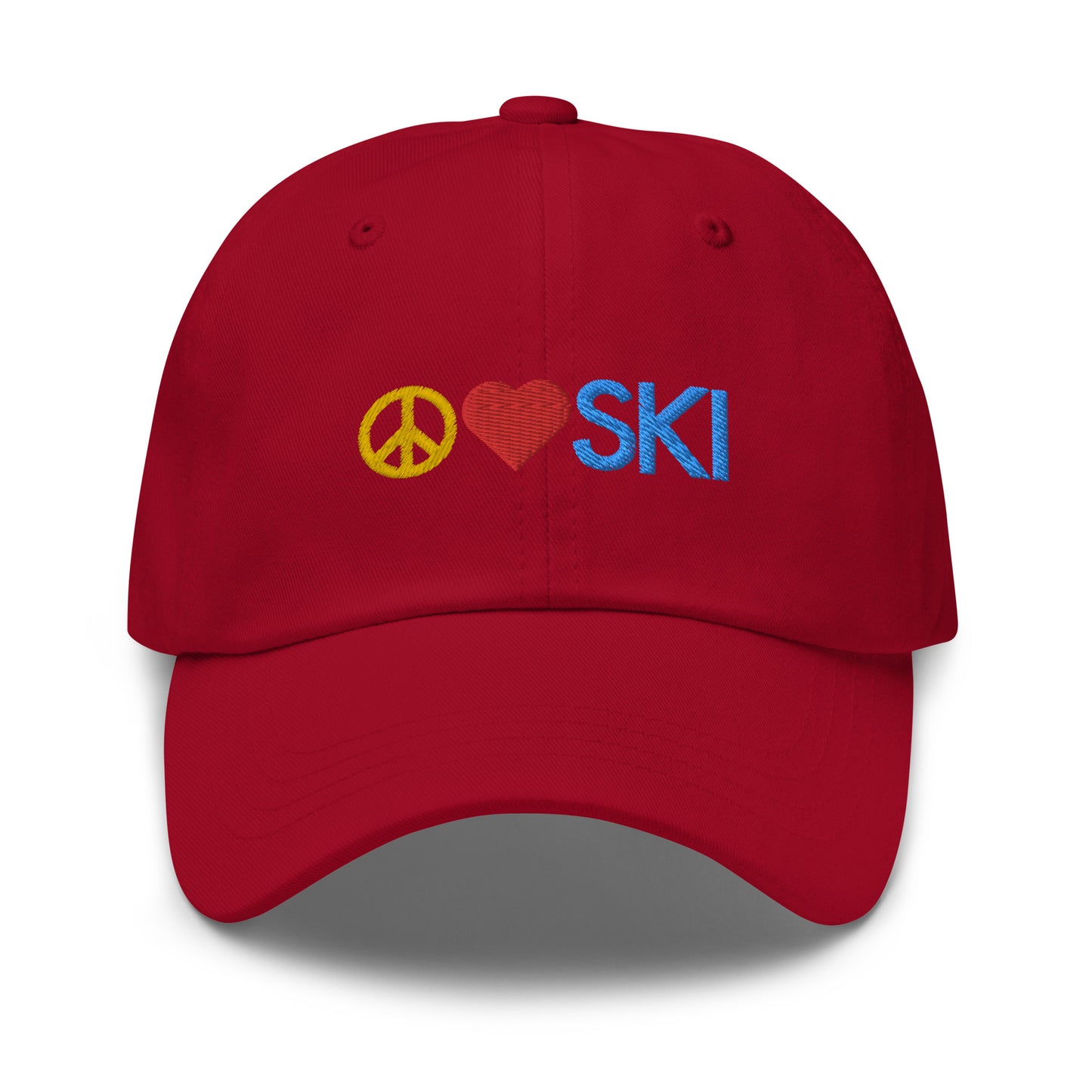 CS0026 - 04002 -  Peace | Love | SKI Dad hat