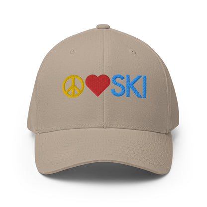 CS0026 - 04002 - Peace | Love | SKI  Structured Twill Cap