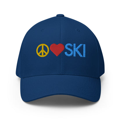 CS0026 - 04002 - Peace | Love | SKI  Structured Twill Cap