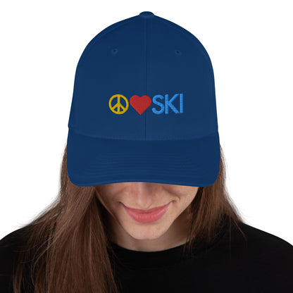 CS0026 - 04002 - Peace | Love | SKI  Structured Twill Cap