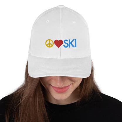 CS0026 - 04002 - Peace | Love | SKI  Structured Twill Cap