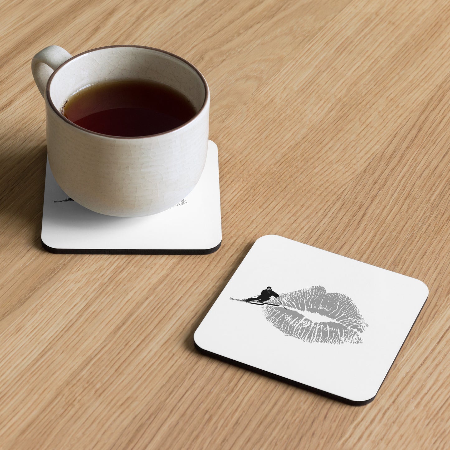 CS0069 - 06002 - KISS/SKI Cork-back coaster