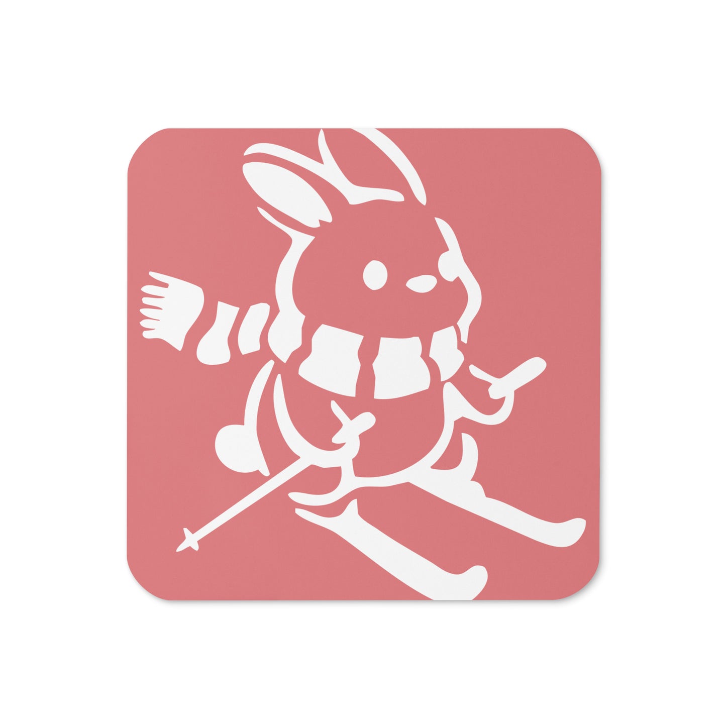 CS0011 - 06002 - Ski Bunny Cork-back coaster