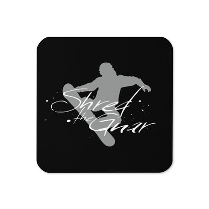 CS0021 - 06002 - Shred the Gnar Cork-back coaster