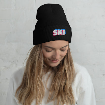 CS0058 - 04001 - 3D SKI Cuffed Beanie