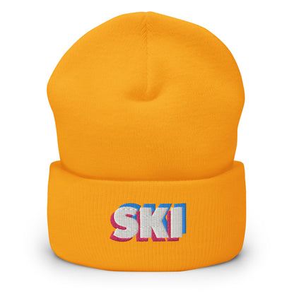 CS0058 - 04001 - 3D SKI Cuffed Beanie