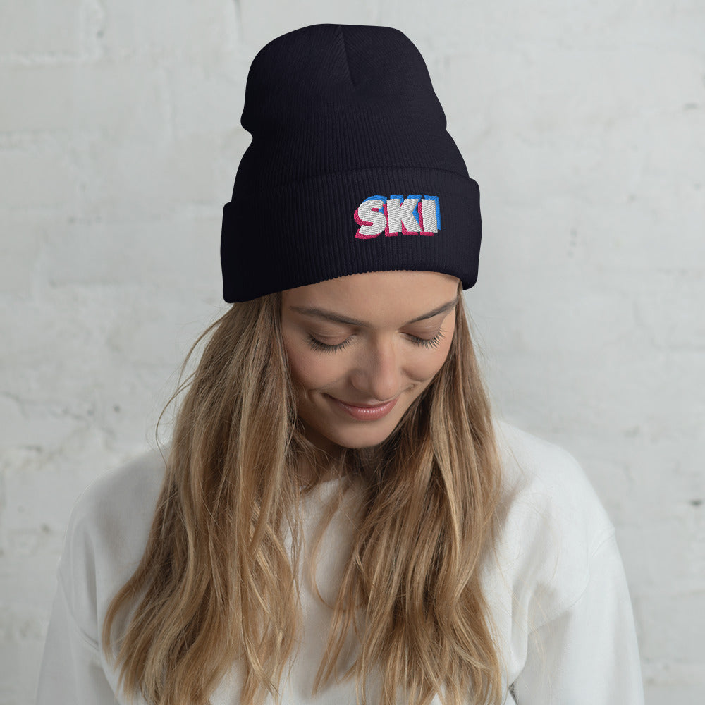 CS0058 - 04001 - 3D SKI Cuffed Beanie