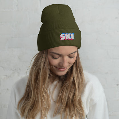 CS0058 - 04001 - 3D SKI Cuffed Beanie