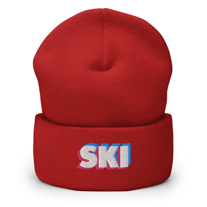 CS0058 - 04001 - 3D SKI Cuffed Beanie