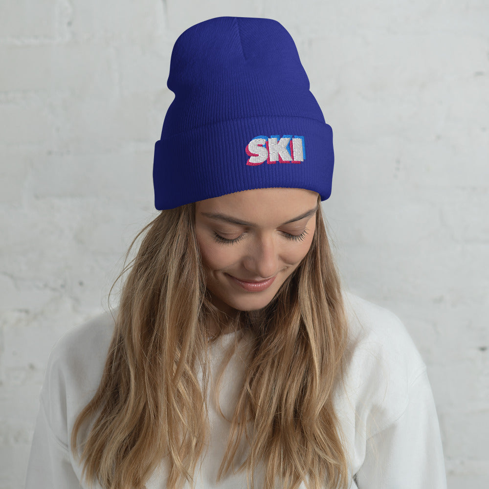 CS0058 - 04001 - 3D SKI Cuffed Beanie