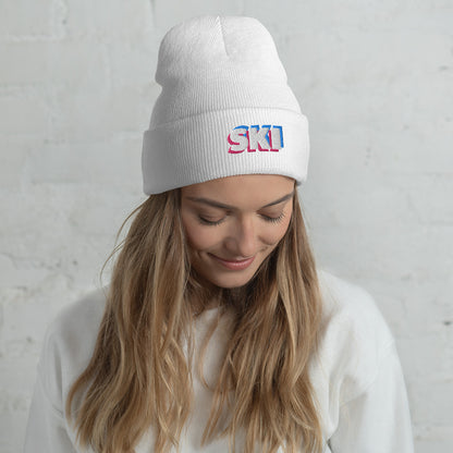 CS0058 - 04001 - 3D SKI Cuffed Beanie