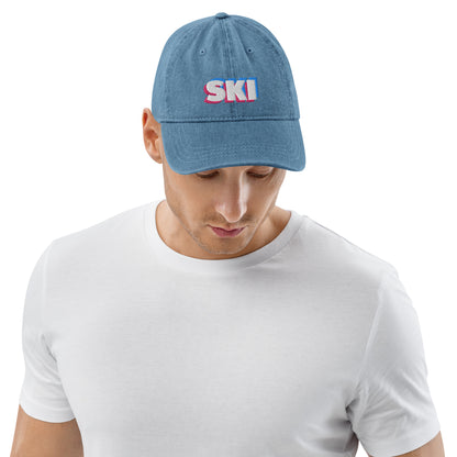 CS0058 - 04002 - 3D SKI Denim Hat