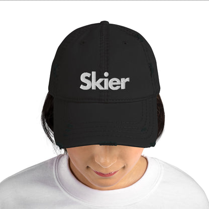 CS0020 - 04002 - Skier Distressed Dad Hat