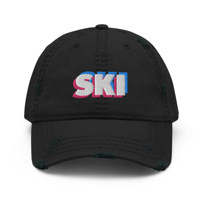 CS0058 - 04002 - 3D SKI Distressed Dad Hat