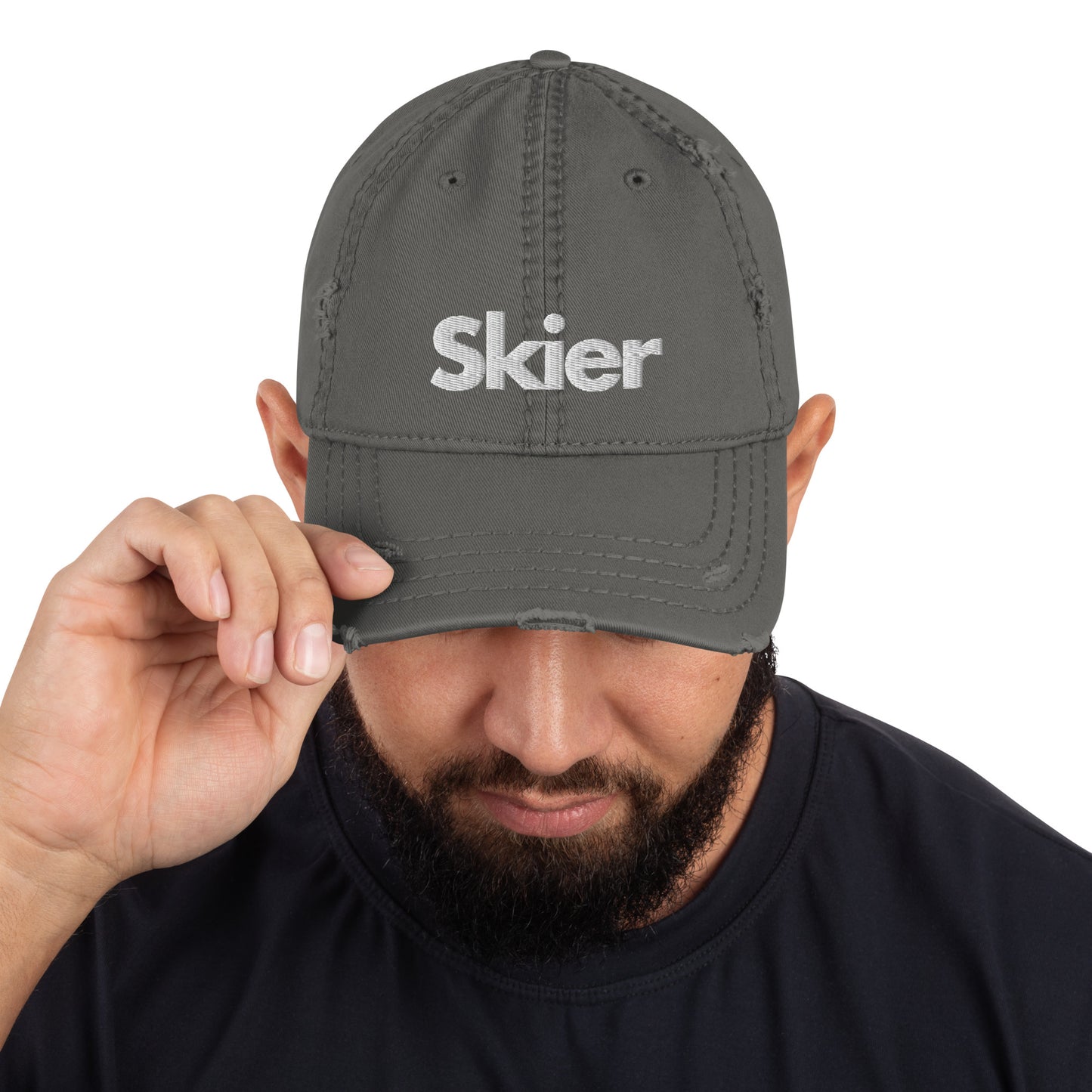 CS0020 - 04002 - Skier Distressed Dad Hat