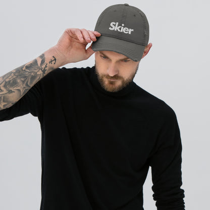 CS0020 - 04002 - Skier Distressed Dad Hat