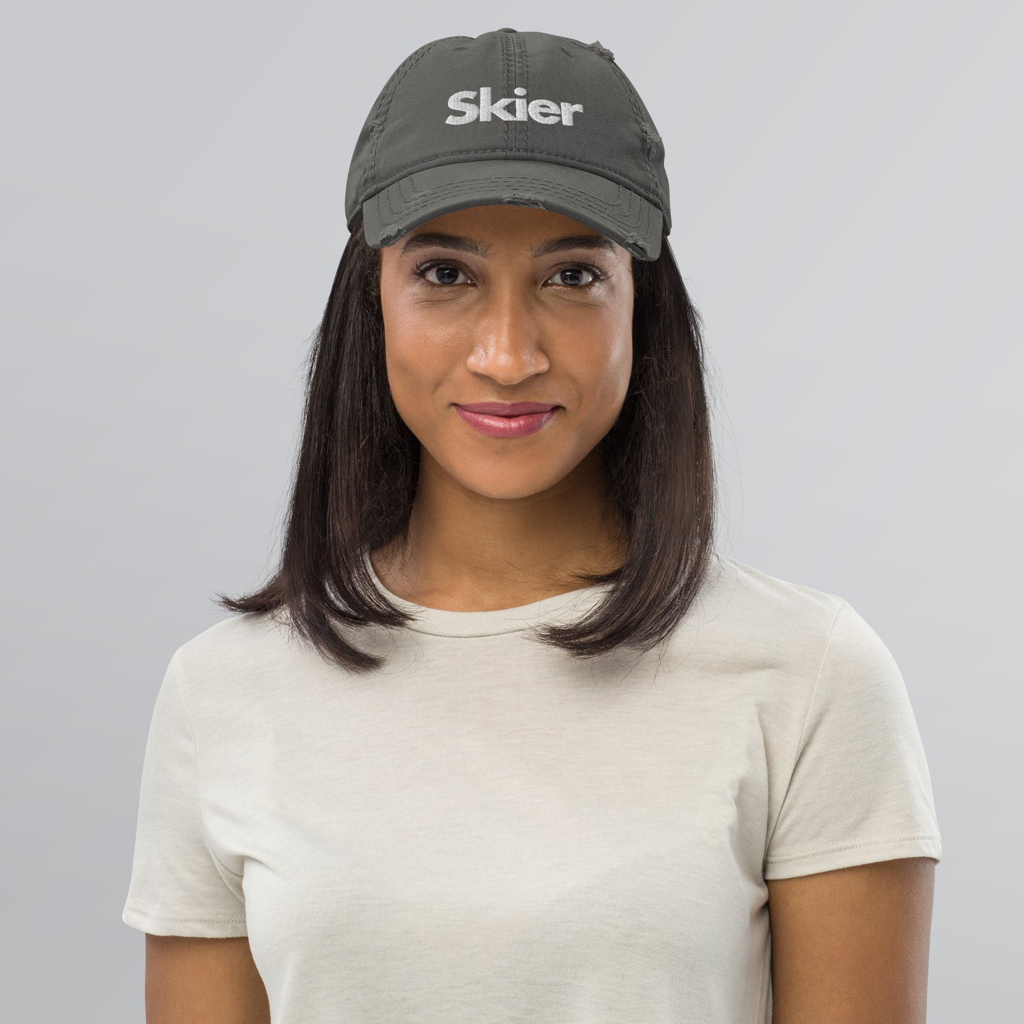 CS0020 - 04002 - Skier Distressed Dad Hat