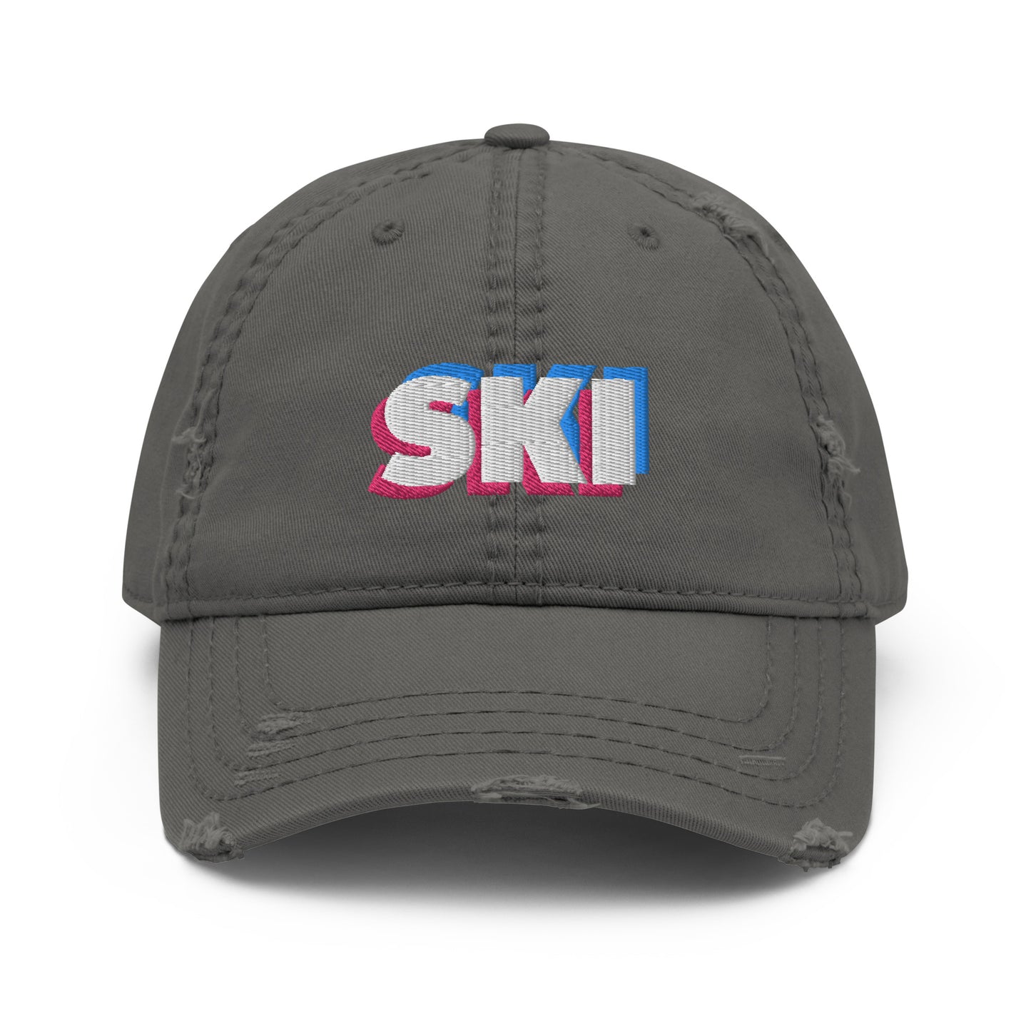 CS0058 - 04002 - 3D SKI Distressed Dad Hat