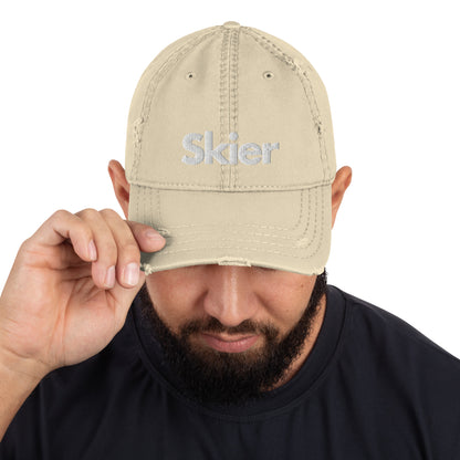 CS0020 - 04002 - Skier Distressed Dad Hat