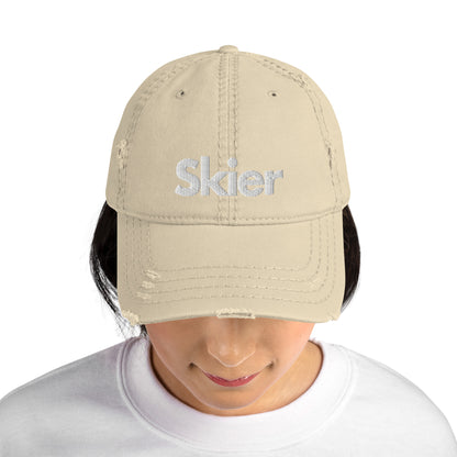 CS0020 - 04002 - Skier Distressed Dad Hat