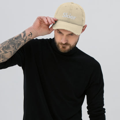 CS0020 - 04002 - Skier Distressed Dad Hat