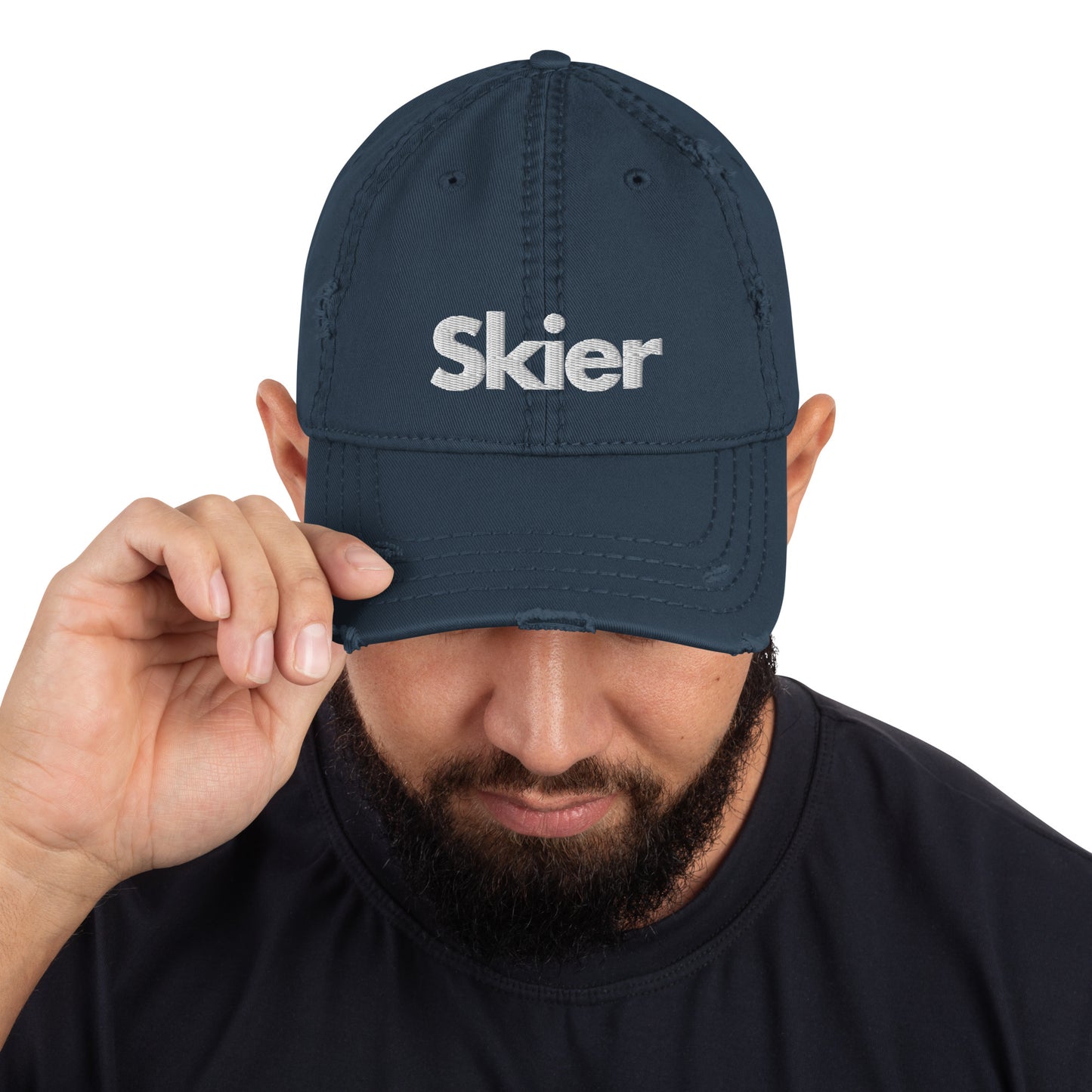 CS0020 - 04002 - Skier Distressed Dad Hat