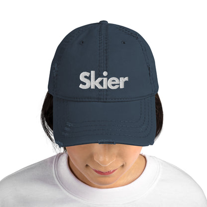 CS0020 - 04002 - Skier Distressed Dad Hat