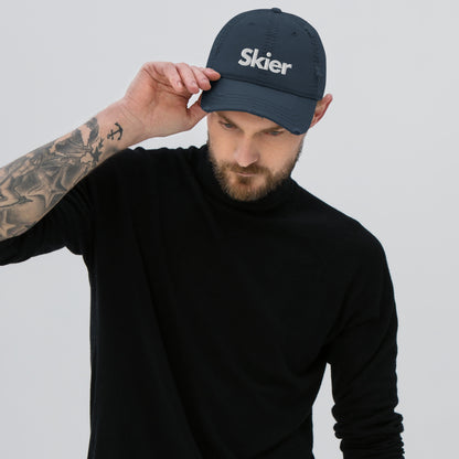 CS0020 - 04002 - Skier Distressed Dad Hat