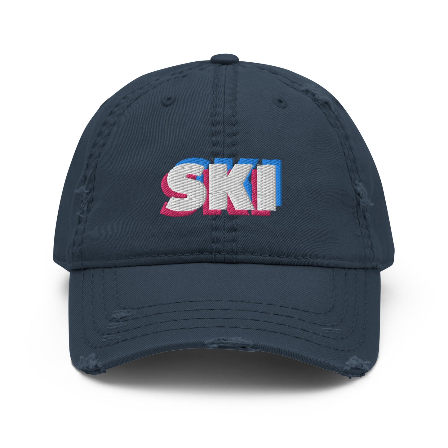 CS0058 - 04002 - 3D SKI Distressed Dad Hat