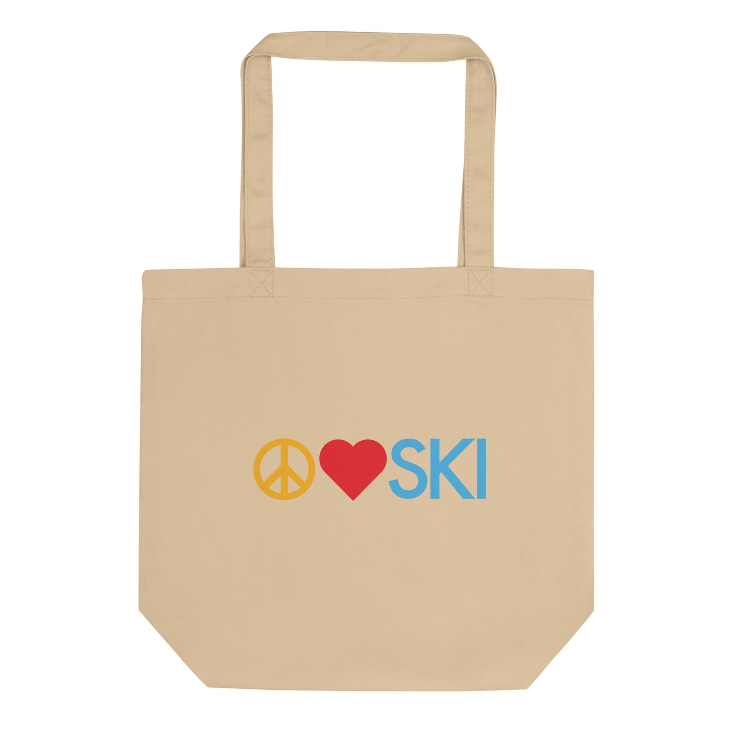 CS0026 - 05001 - Peace | Love | SKI Eco Tote Bag