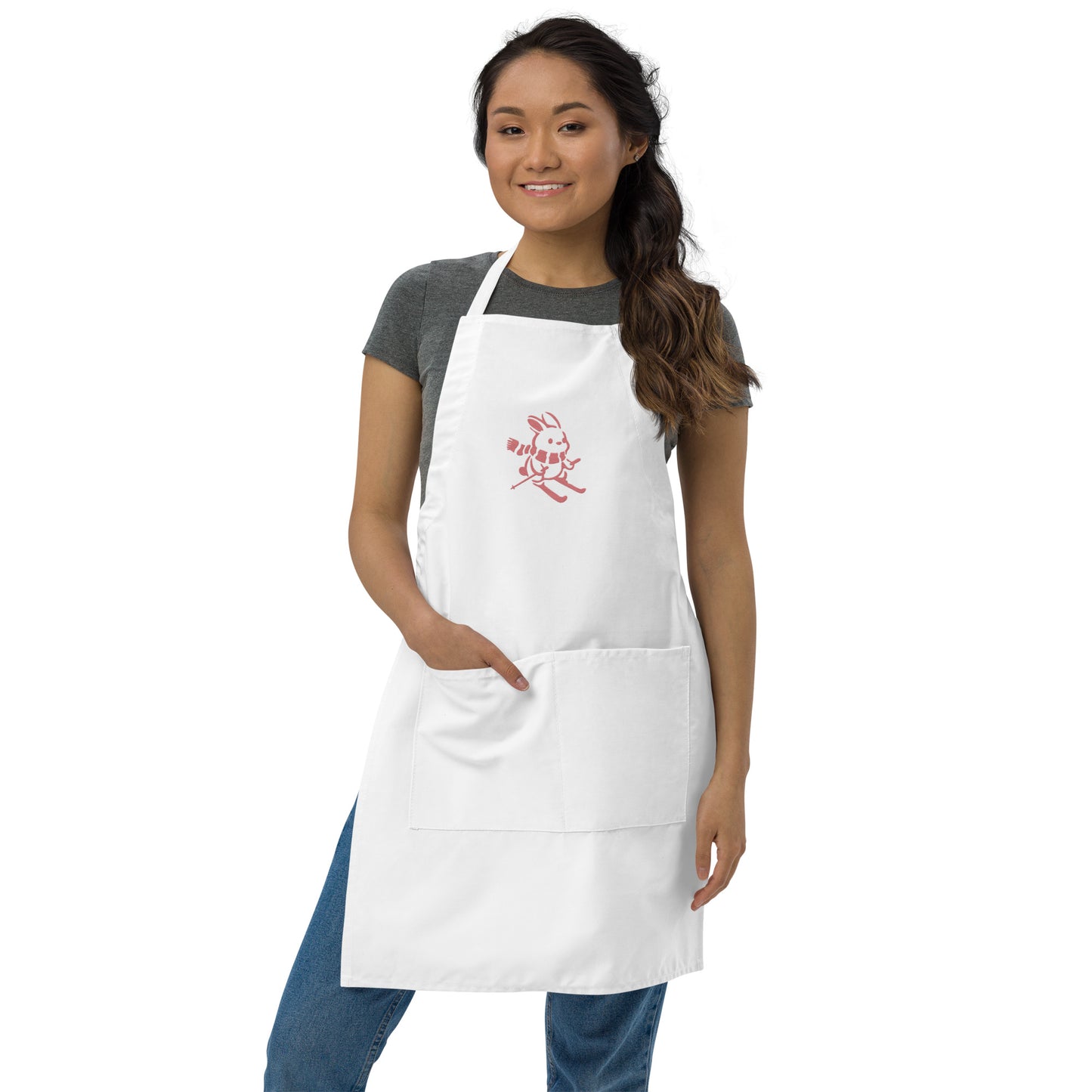 CS0011 - 06001 - Ski Bunny Embroidered Apron