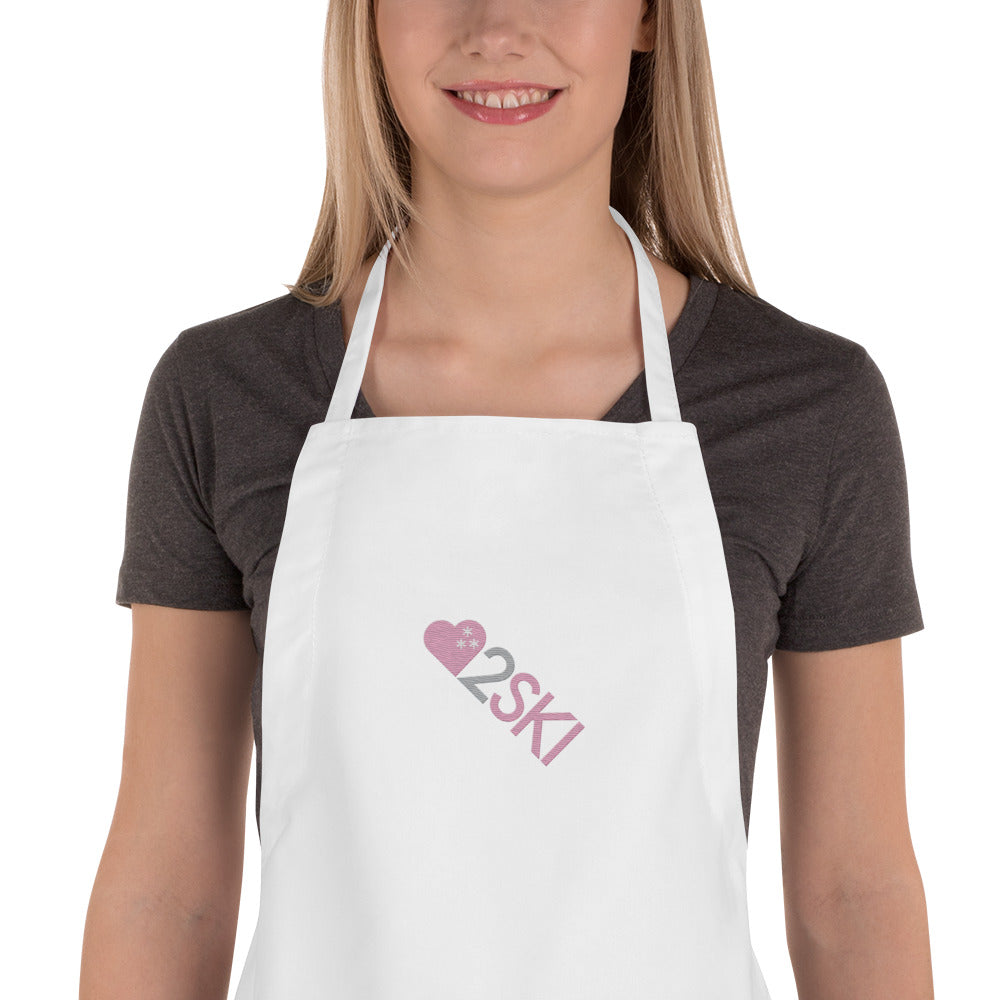 CS0027 - 06001 - LOVE2SKI Embroidered Apron