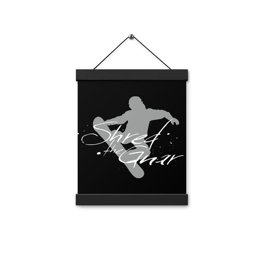 CS0021 - 06008 - Shred the Gnar Poster with hangers