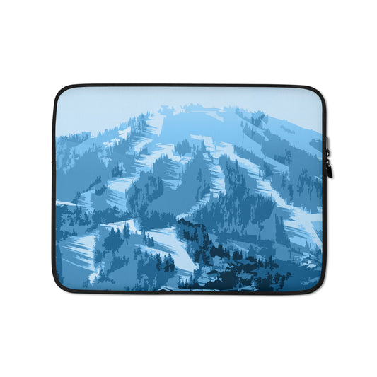 CS0028 - 05006 - Ski Slopes Print Laptop Sleeve (Blue)