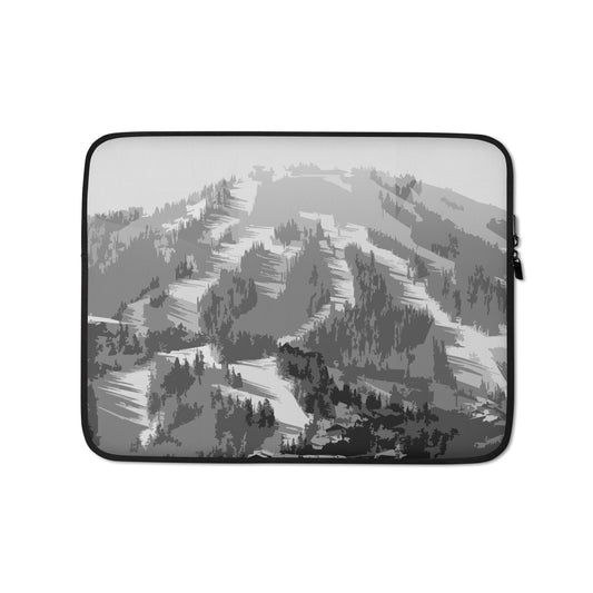 CS0028 - 05006 - Ski Slopes Print Laptop Sleeve (Gray)