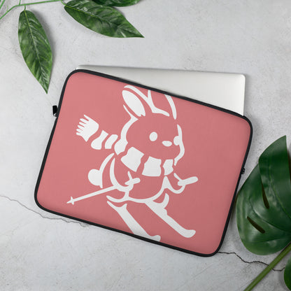 CS0011 - 05006 - Ski Bunny Laptop Sleeve (Pink)