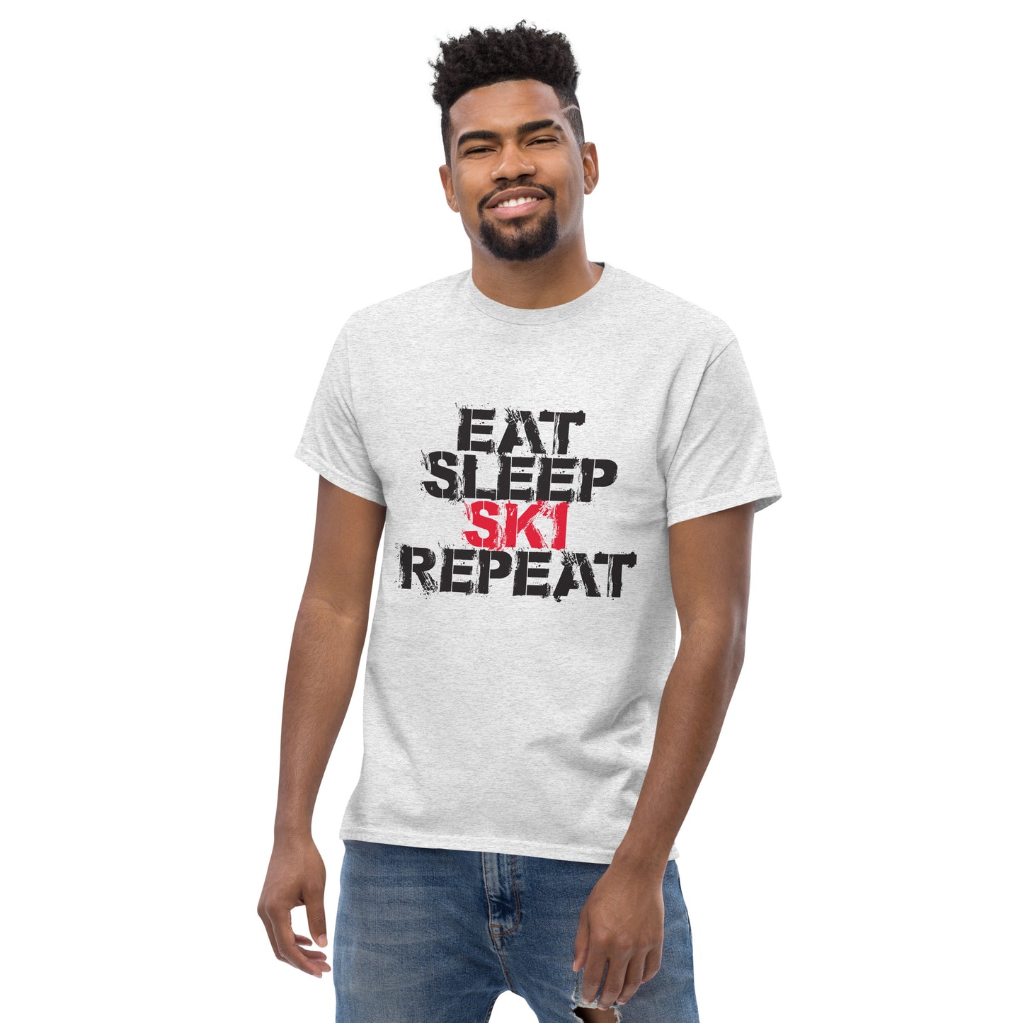 CS0048 - 01001 - Eat Sleep Ski Repead Men's classic tee