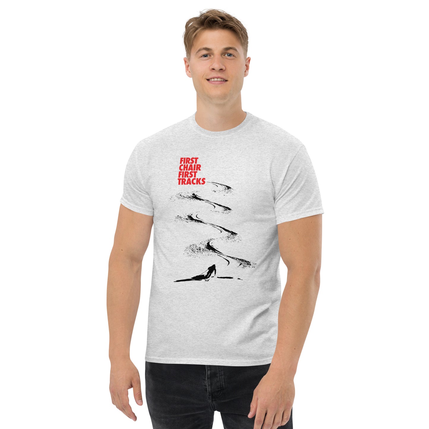 CS0042 - 01001 - First Chair First Tracks Men's classic tee