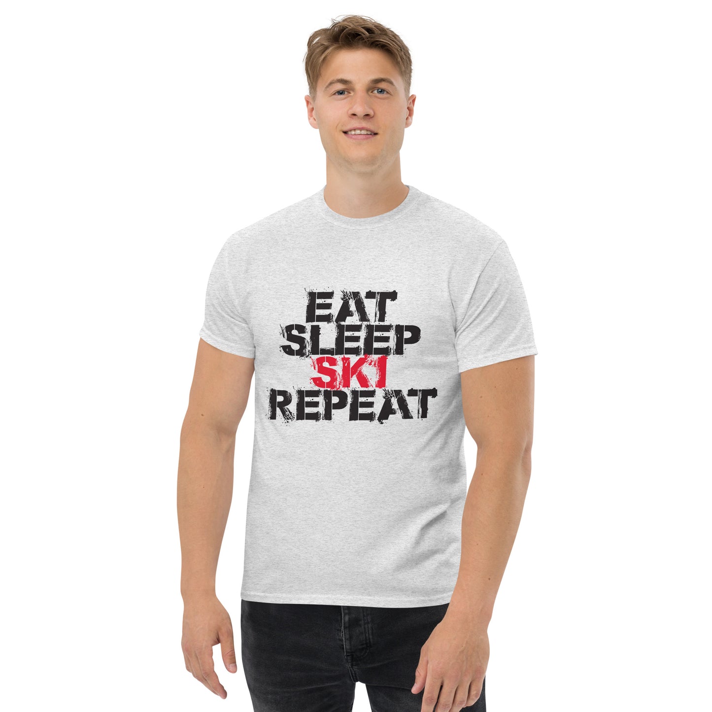 CS0048 - 01001 - Eat Sleep Ski Repead Men's classic tee