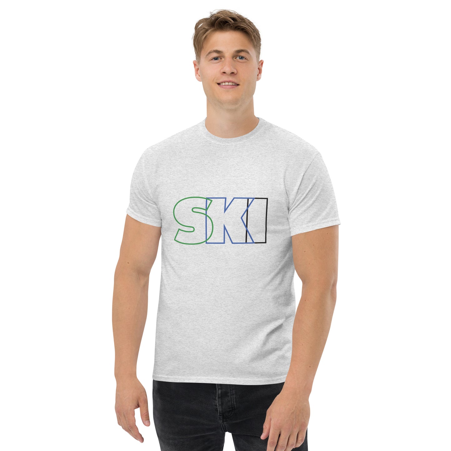 CS0052 - 01001 - SKI Outlined Men's classic tee