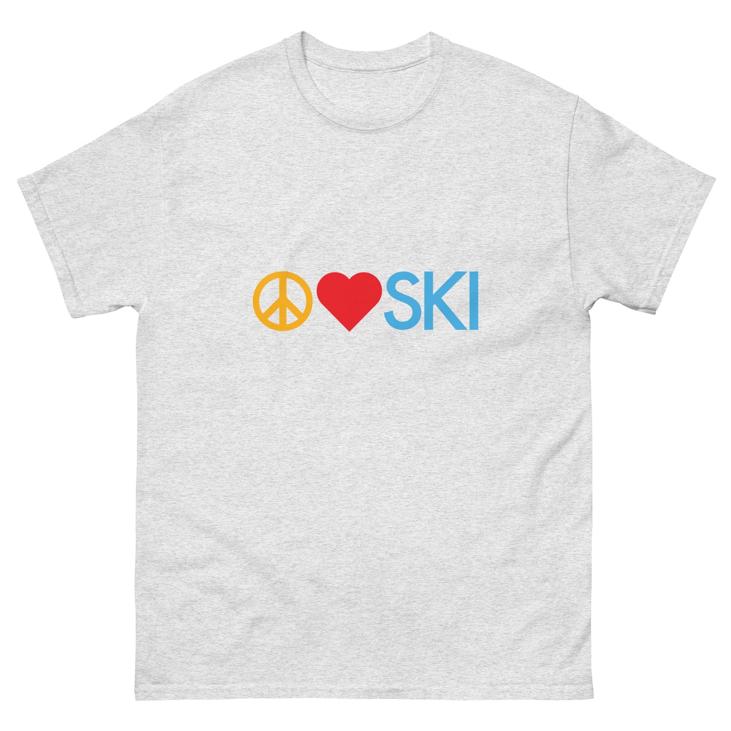 CS0026 - 01001 - Peace | Love | SKI Men's classic tee