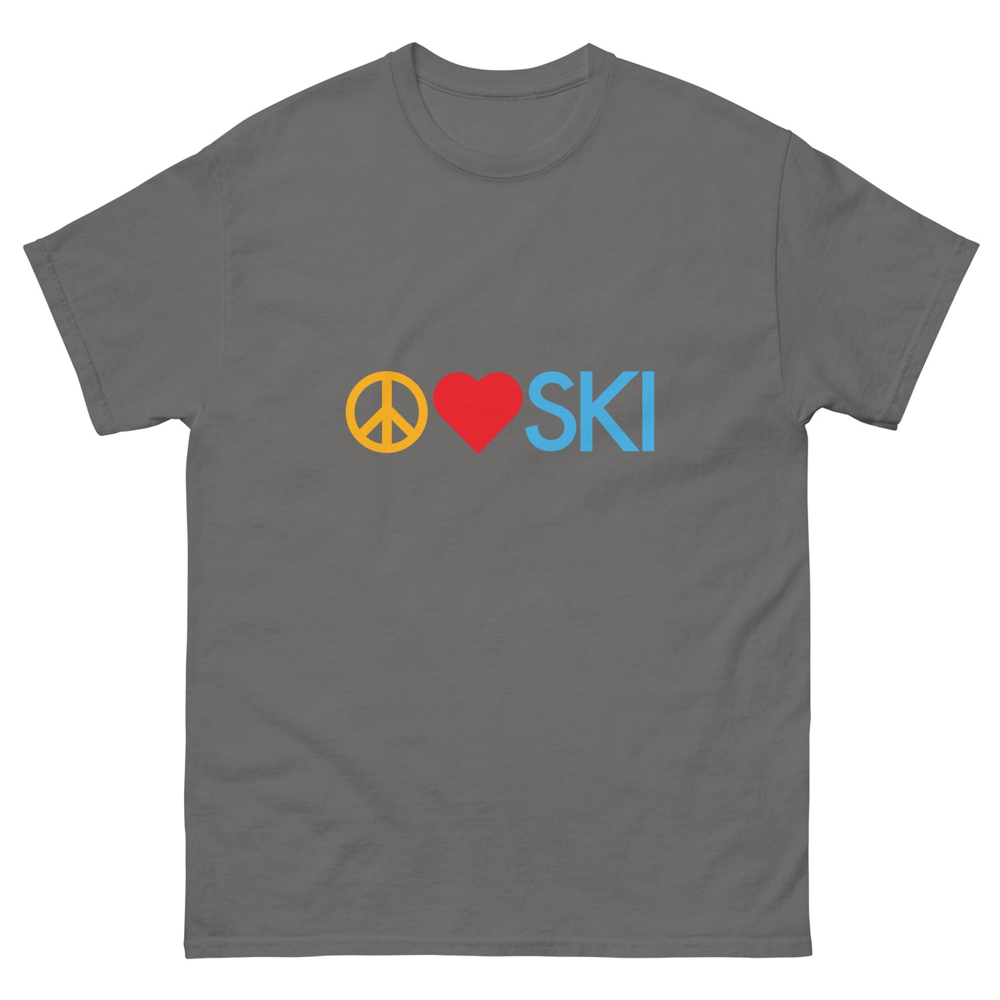 CS0026 - 01001 - Peace | Love | SKI Men's classic tee